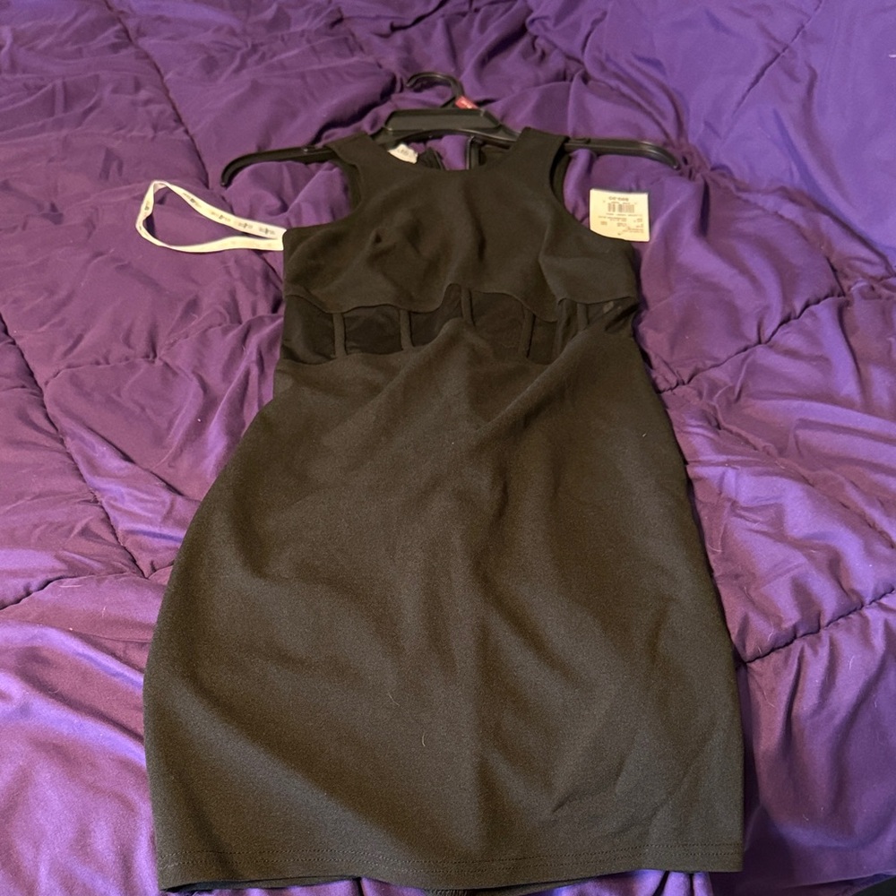 Elegant Black Sleeveless Dress (David’s bridal)